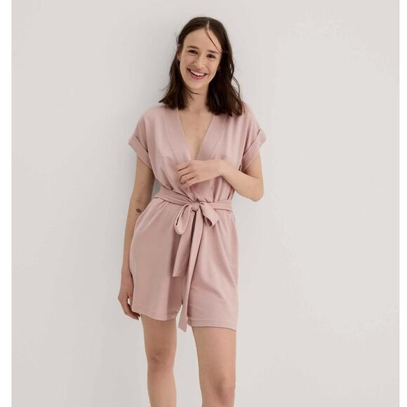 HATCH The Nurse To Errands Romper Tencel Blush Pink {PP50}